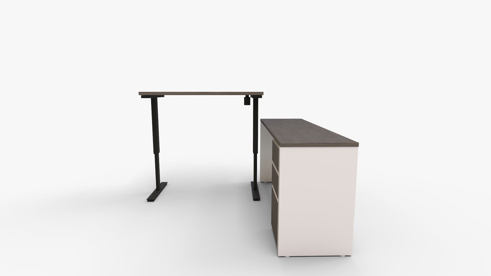 Bestar Prestige and Desk Height 3D model_8