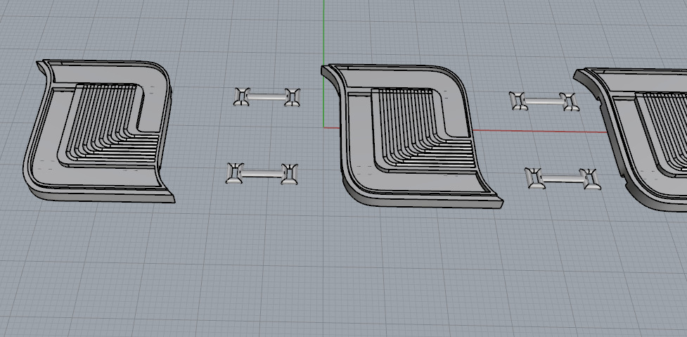 Bracelet link N013086 3D print model_2