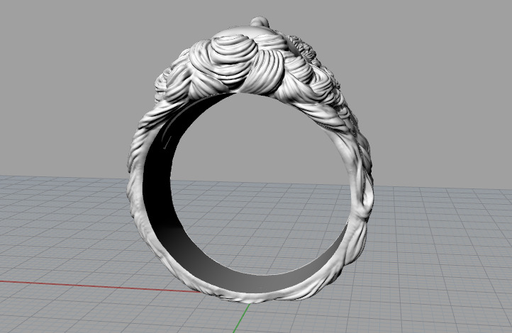 Ring N013084 3D print model_4