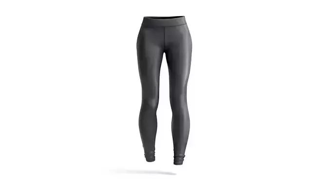 Black Womens Leggings - sport female leggins 3D model