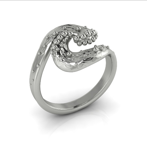 Ring nugget N013083 3D print model_1