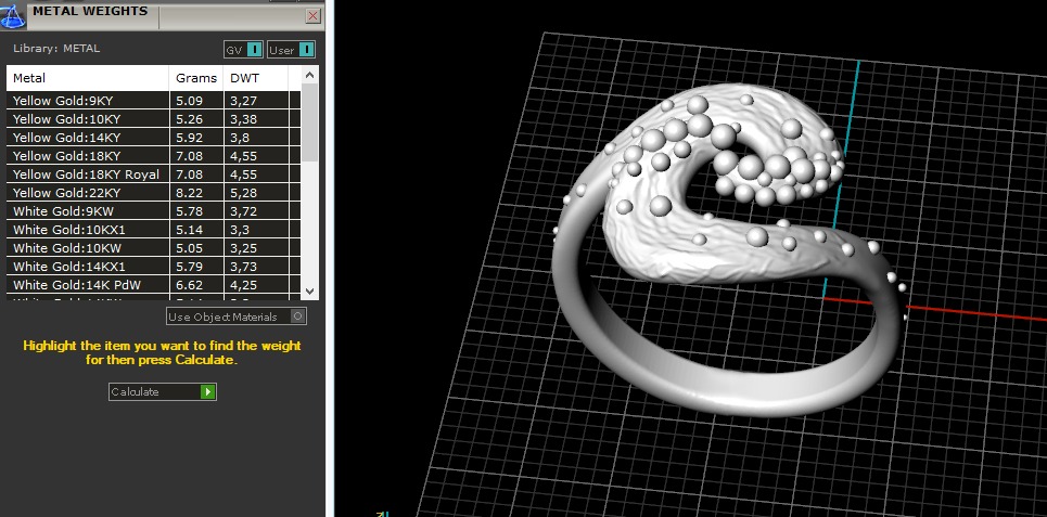 Ring nugget N013083 3D print model_8