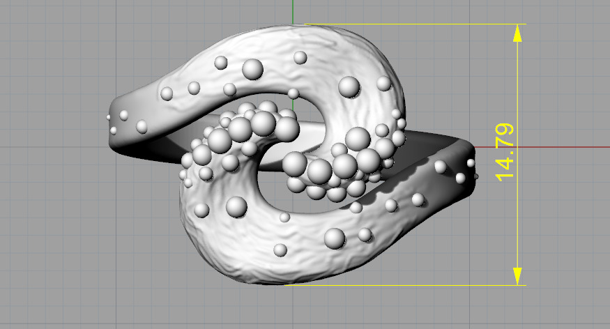 Ring nugget N013083 3D print model_7