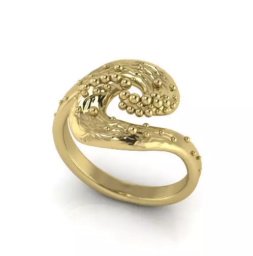 Ring nugget N013083 3D print model_0