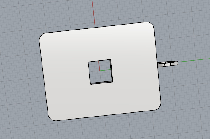 Pendant with one stone N013081 3D print model_4