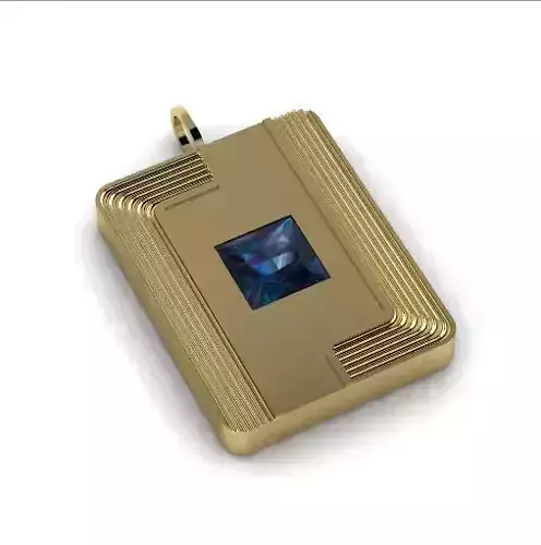 Pendant with one stone N013081