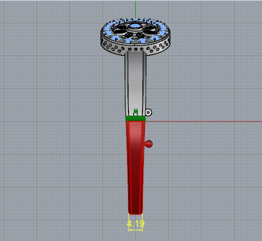 Bracelet with the sign of infinity N013080 3D print model_8