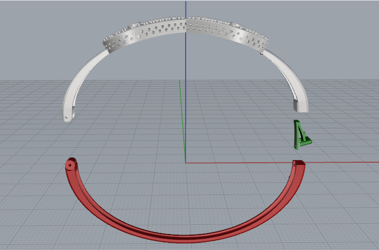 Bracelet with the sign of infinity N013080 3D print model_3