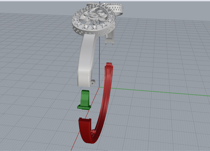 Bracelet with the sign of infinity N013080 3D print model_5