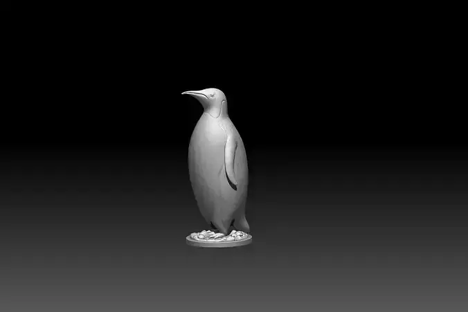 3D printable penguin model in STL