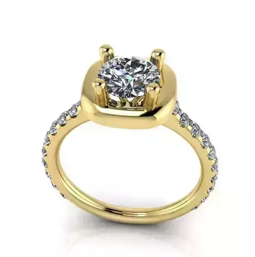 Halo Engagement Ring N013065