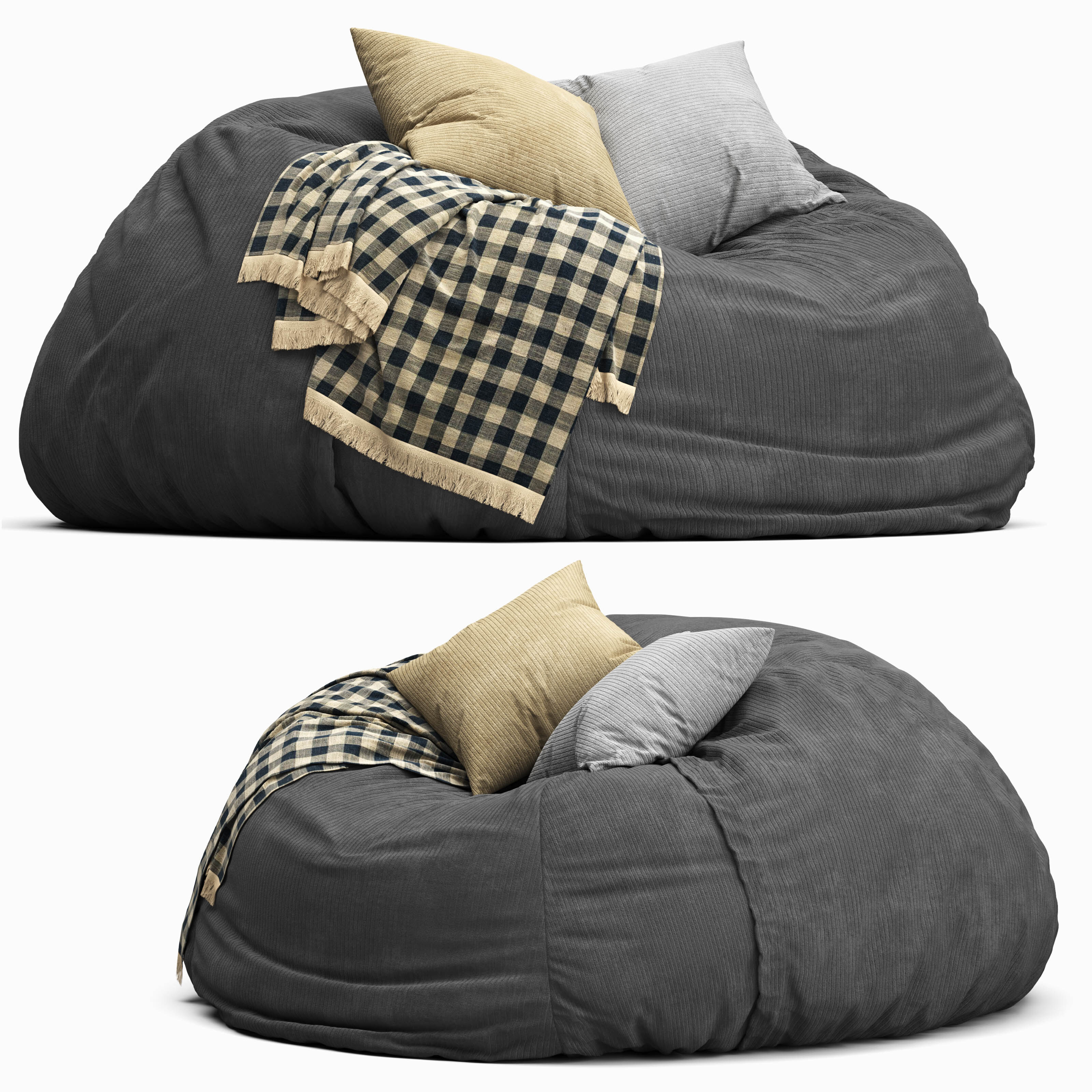 Beanbag Cord 3D model_3