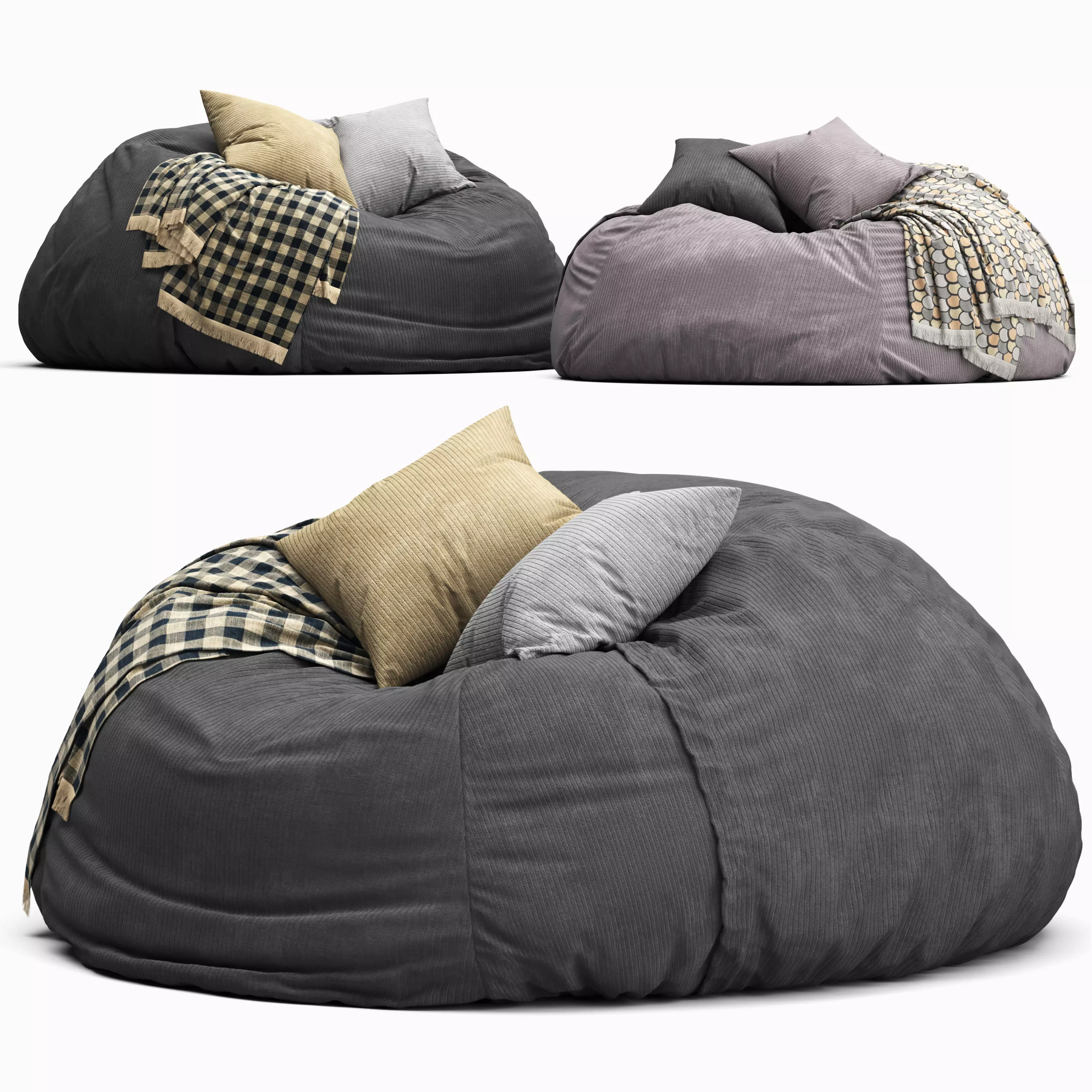 Beanbag Cord 3D model_0