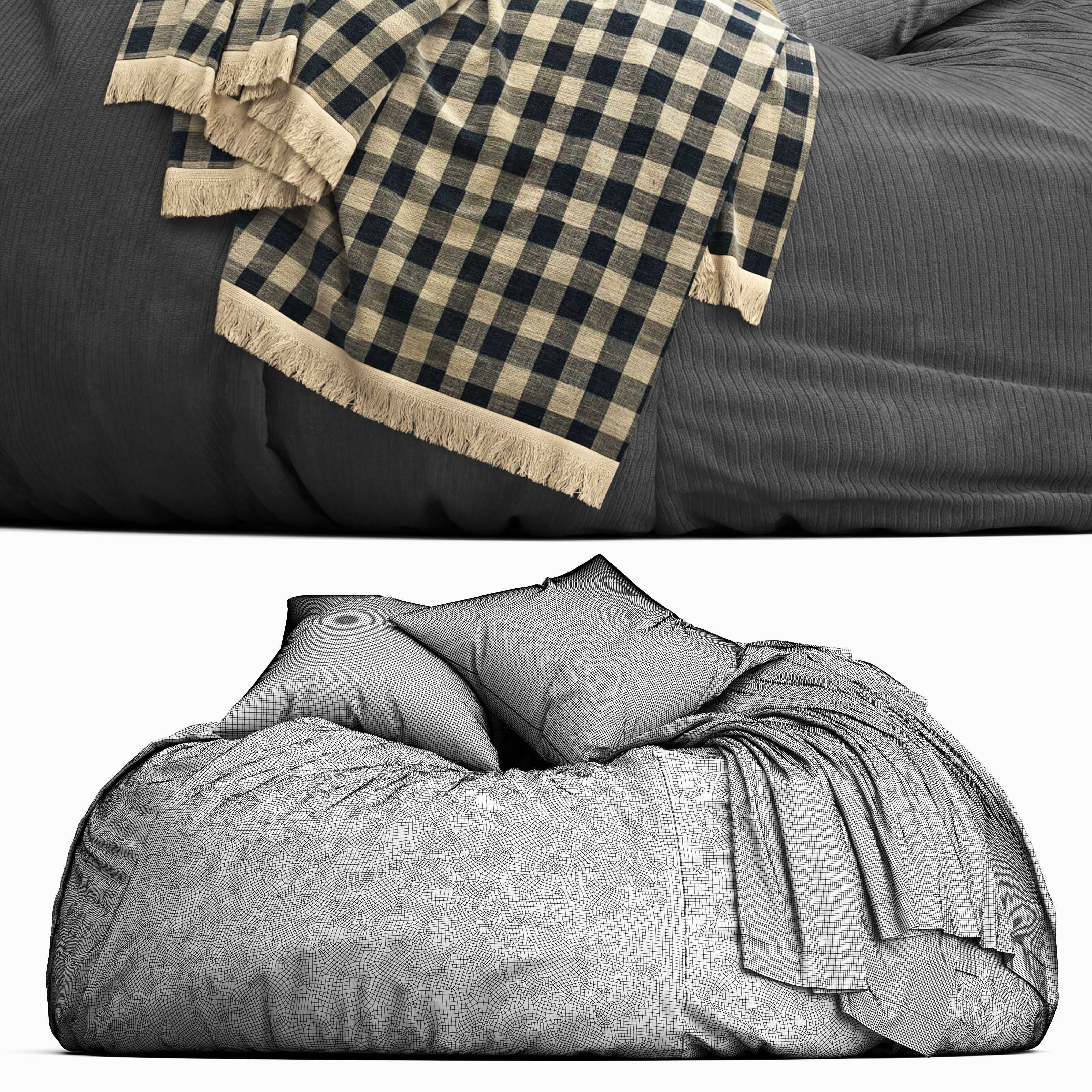 Beanbag Cord 3D model_6