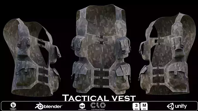 Tactical Vest 3D Model