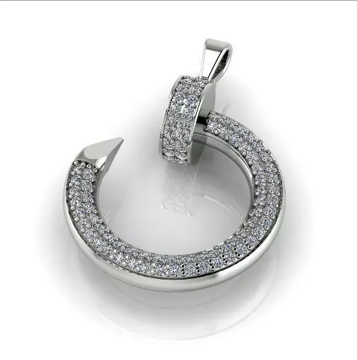 Carnation pendant N013061 3D print model