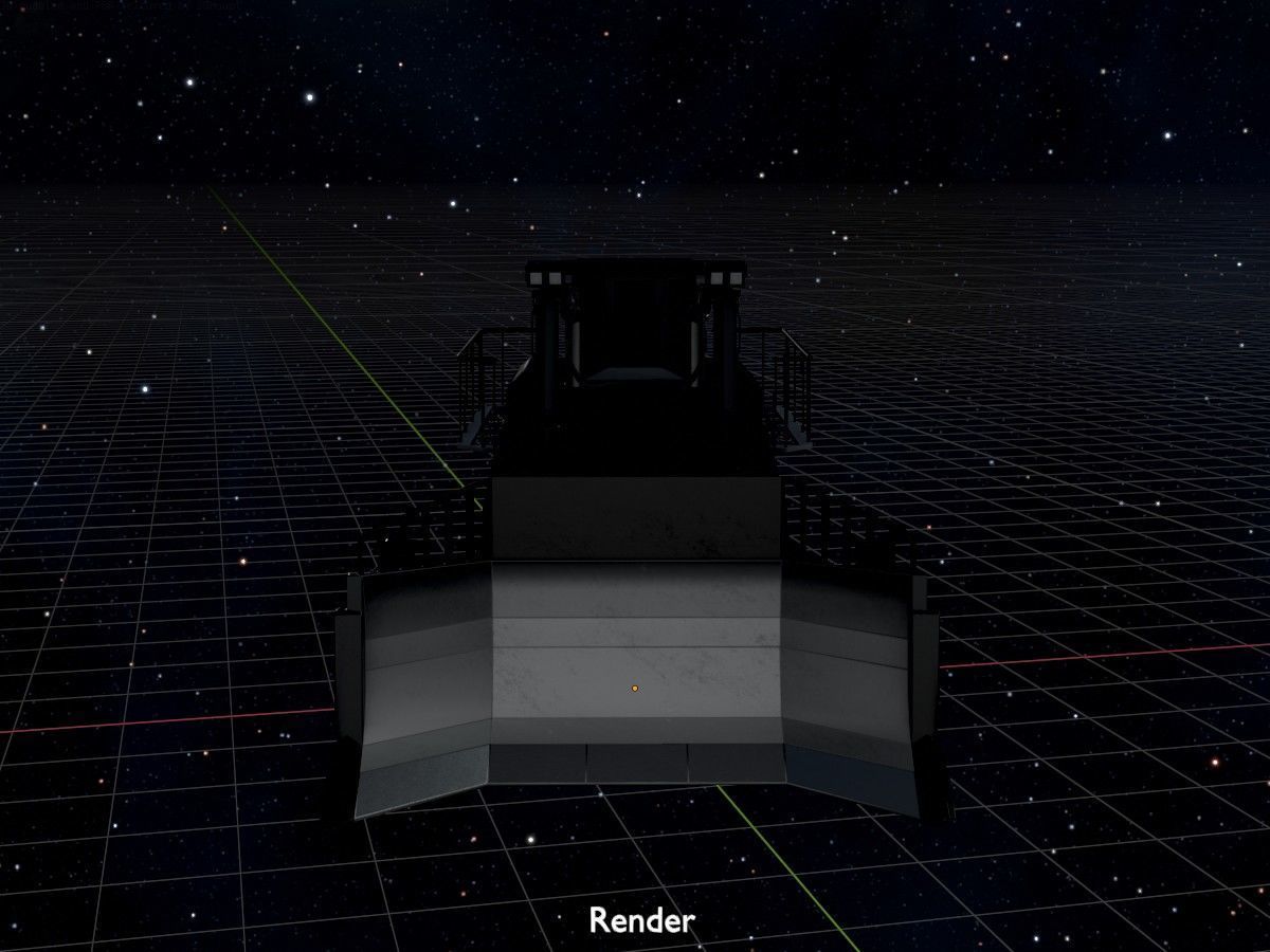 Hydraulic bulldozer tracked construction site vehicles 3D Model Collection_63