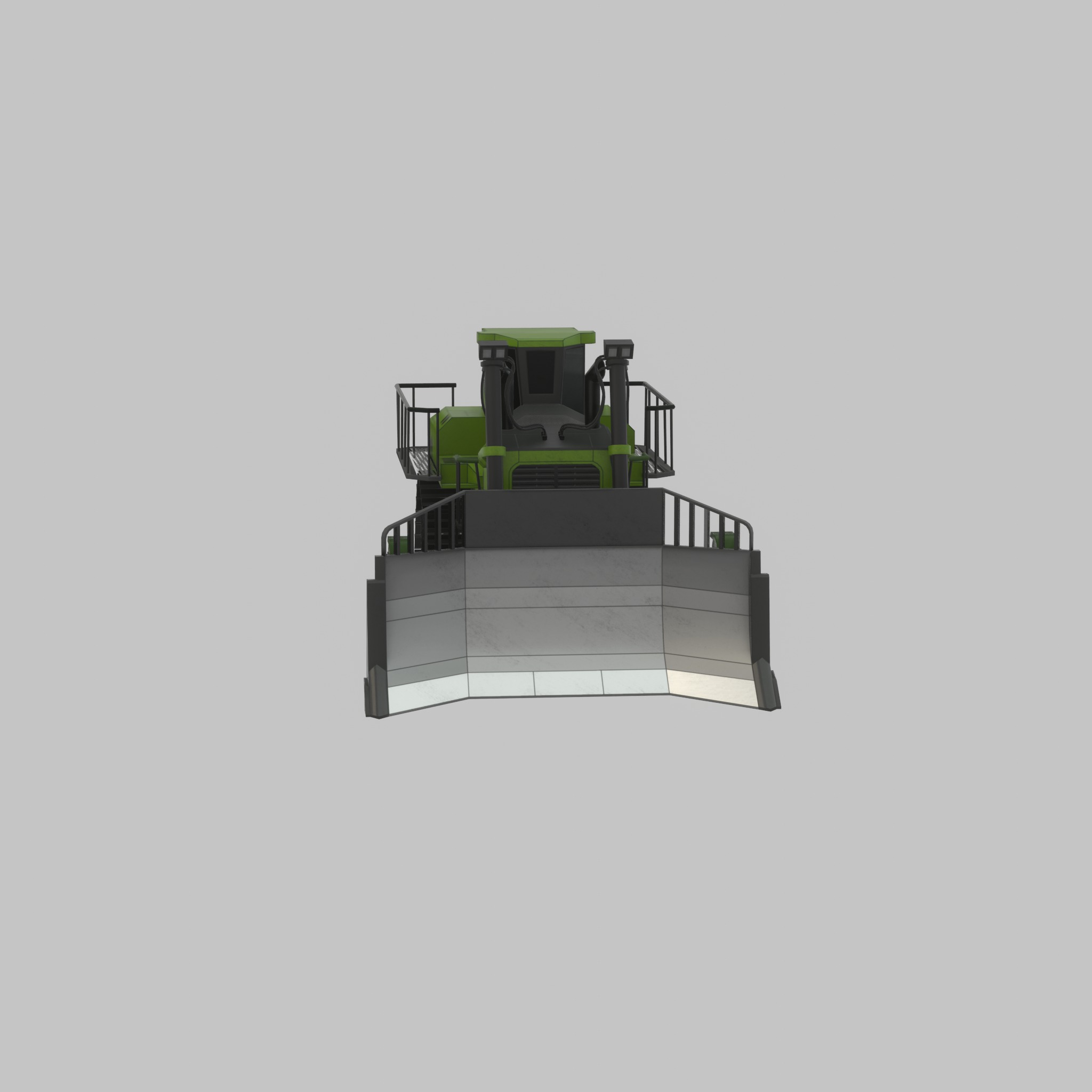 Hydraulic bulldozer tracked construction site vehicles 3D Model Collection_110