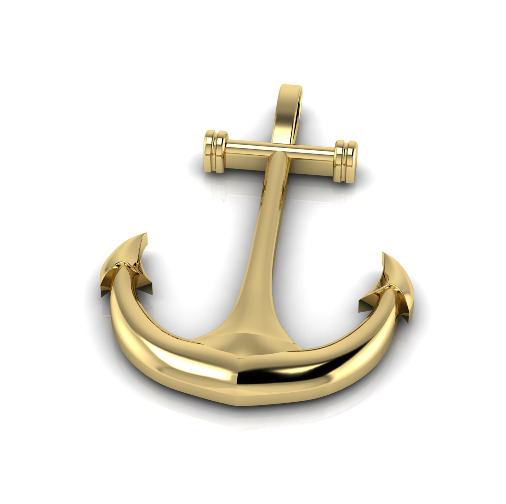 Pendant anchor N013051 3D print model_1
