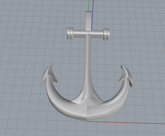Pendant anchor N013051 3D print model_2