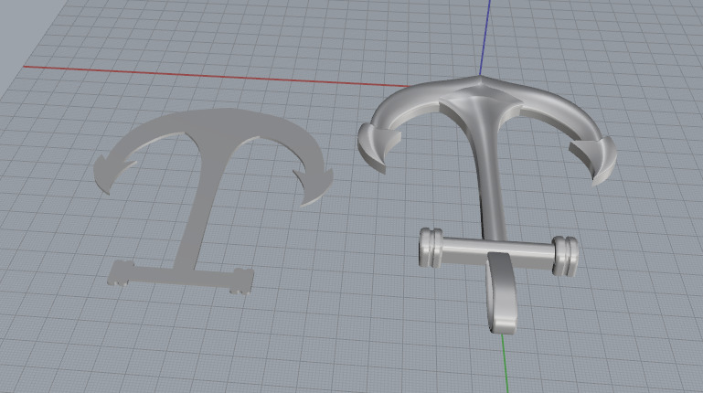 Pendant anchor N013051 3D print model_6