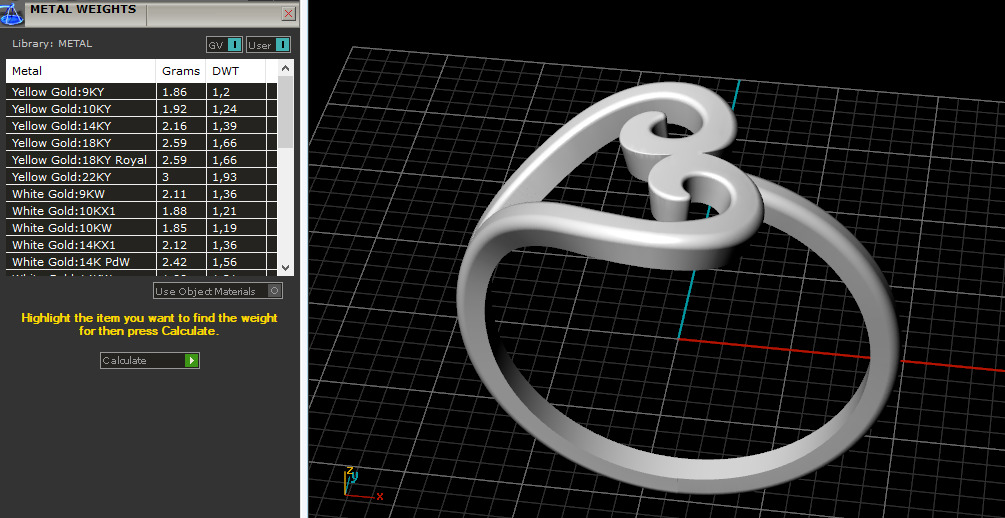 Ring heart N013050 3D print model_9