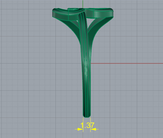 Ring heart N013050 3D print model_8