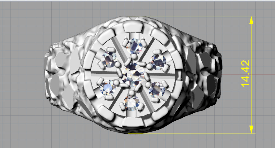 Ring nugget N013049 3D print model_7