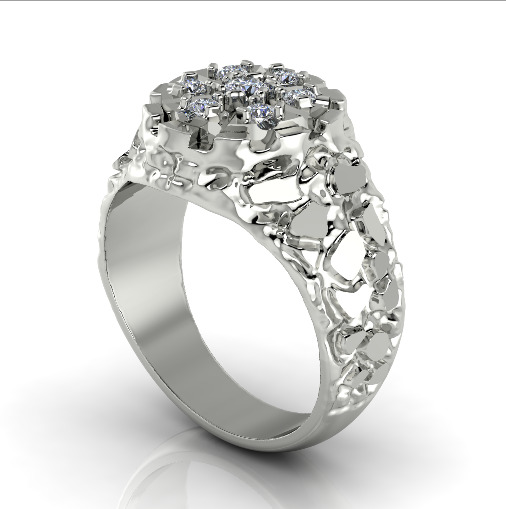 Ring nugget N013049 3D print model_1