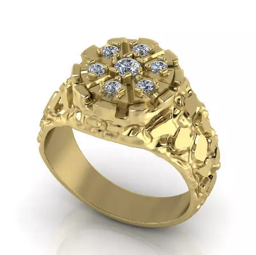 Ring nugget N013049 3D print model_0