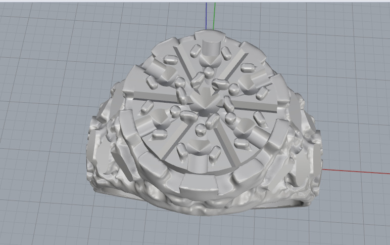 Ring nugget N013049 3D print model_2