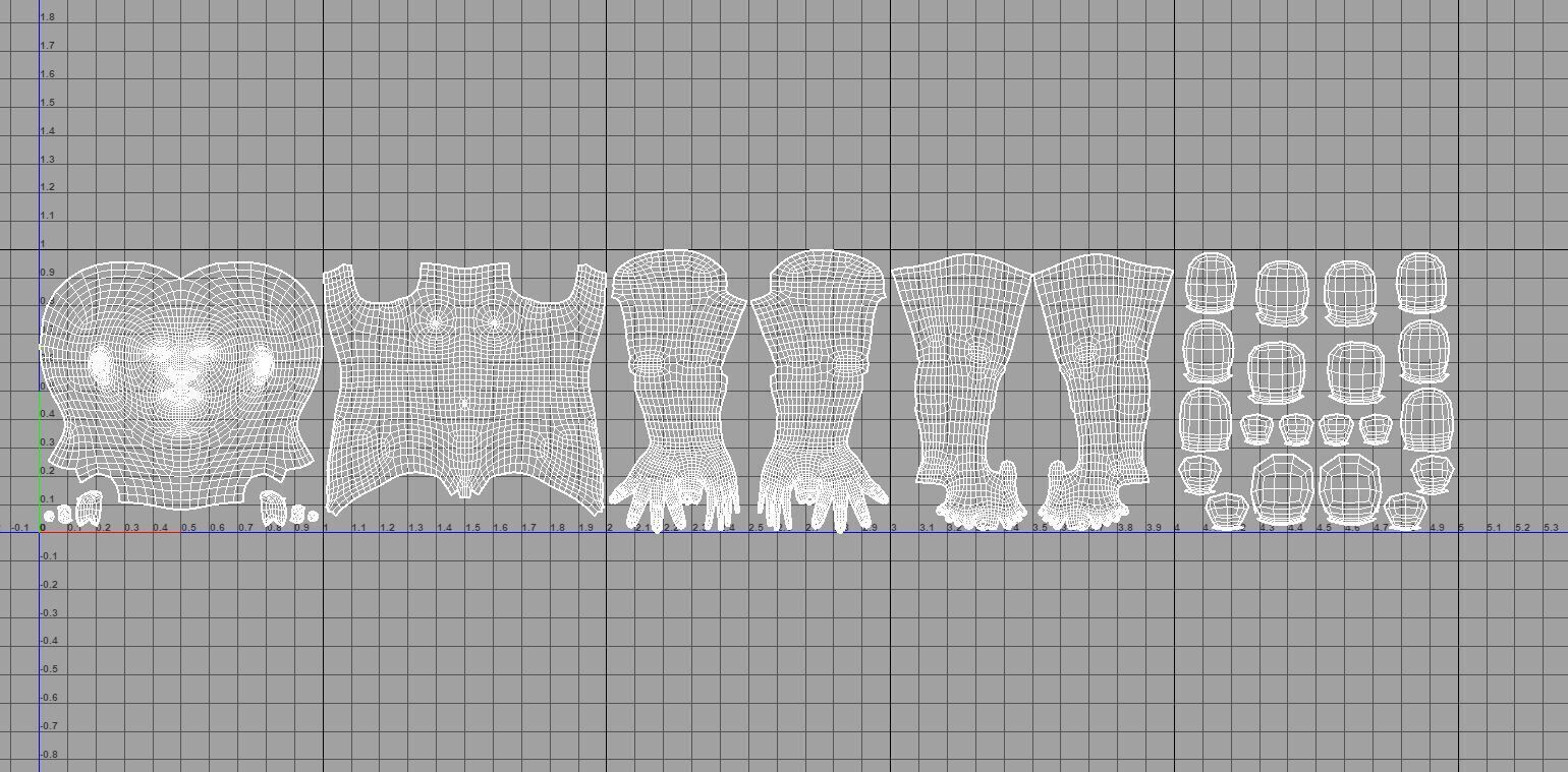 Baby boy and girl 3D model_13