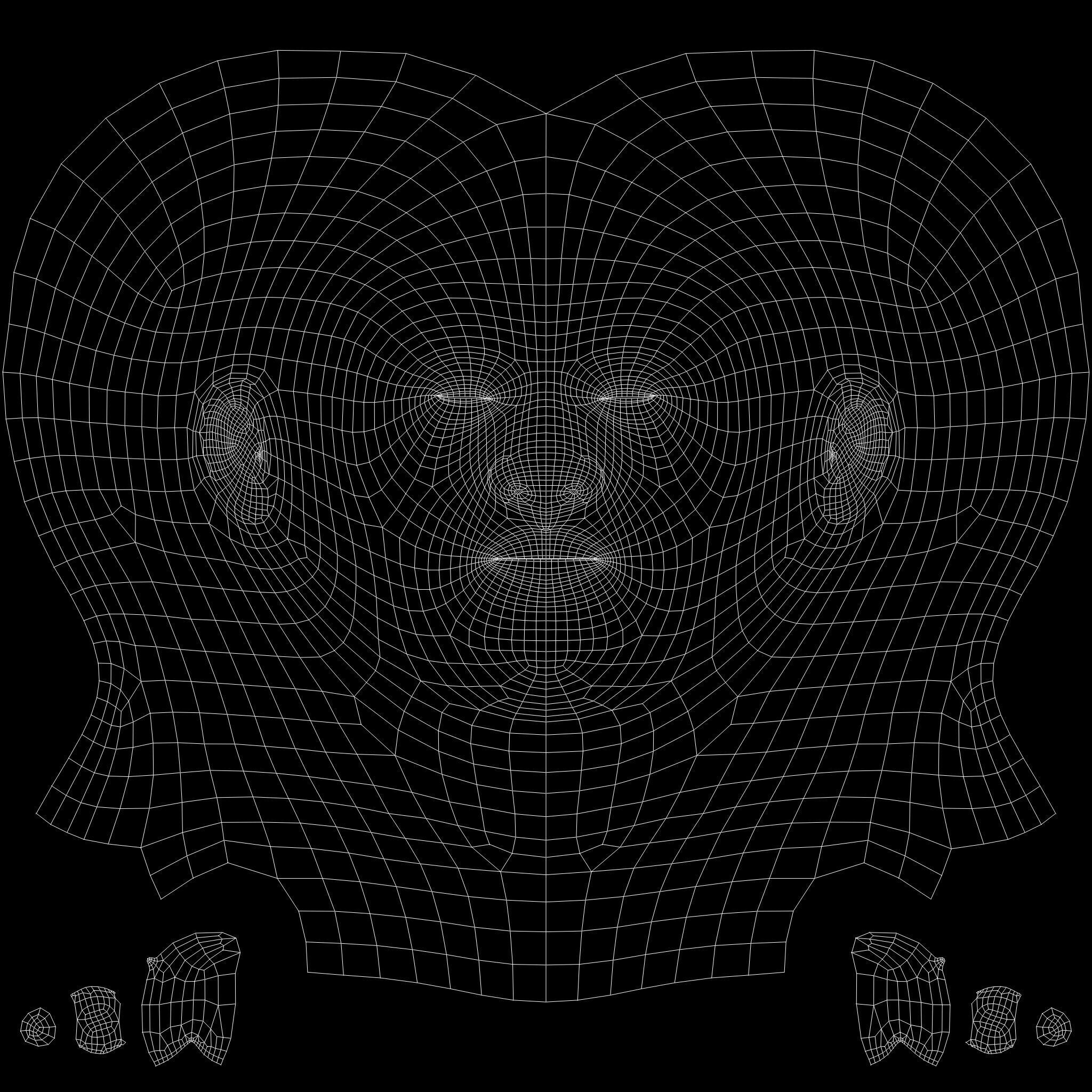 Baby boy and girl 3D model_15