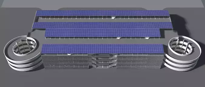 Solar parking garage building 25-14