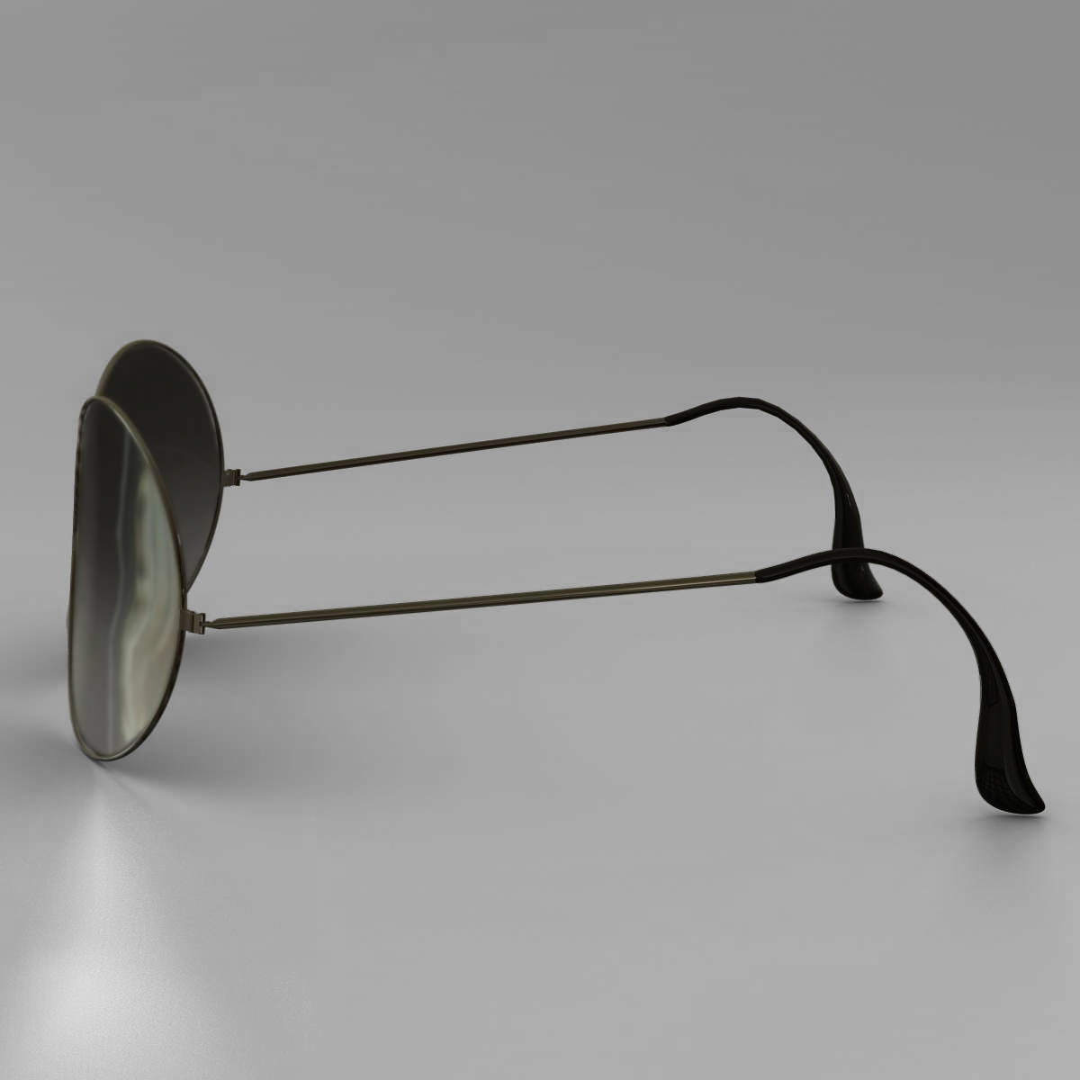 Sunglasses ray-ban aviator - ray-ban aviator 3D model_1