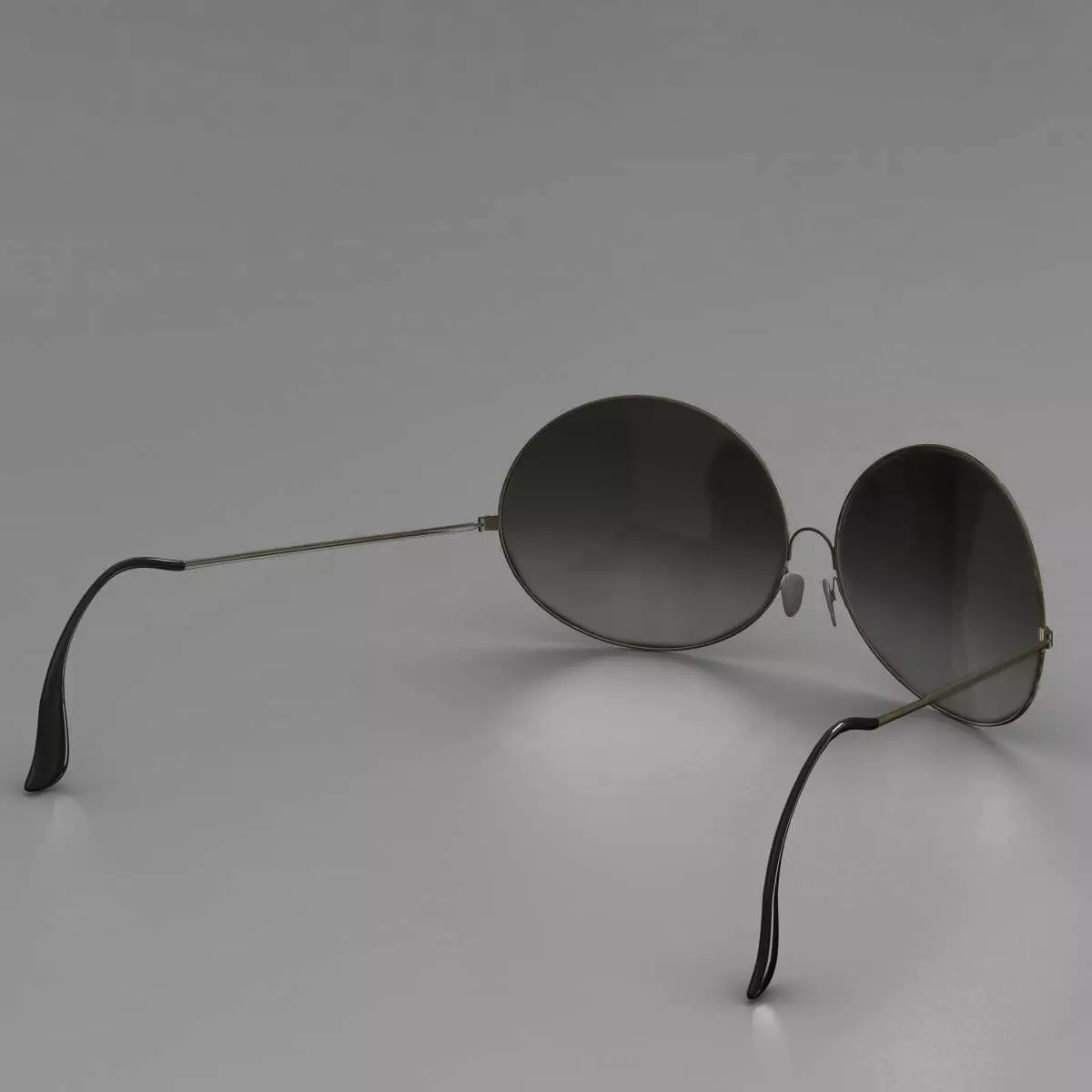 Sunglasses ray-ban aviator - ray-ban aviator 3D model_0