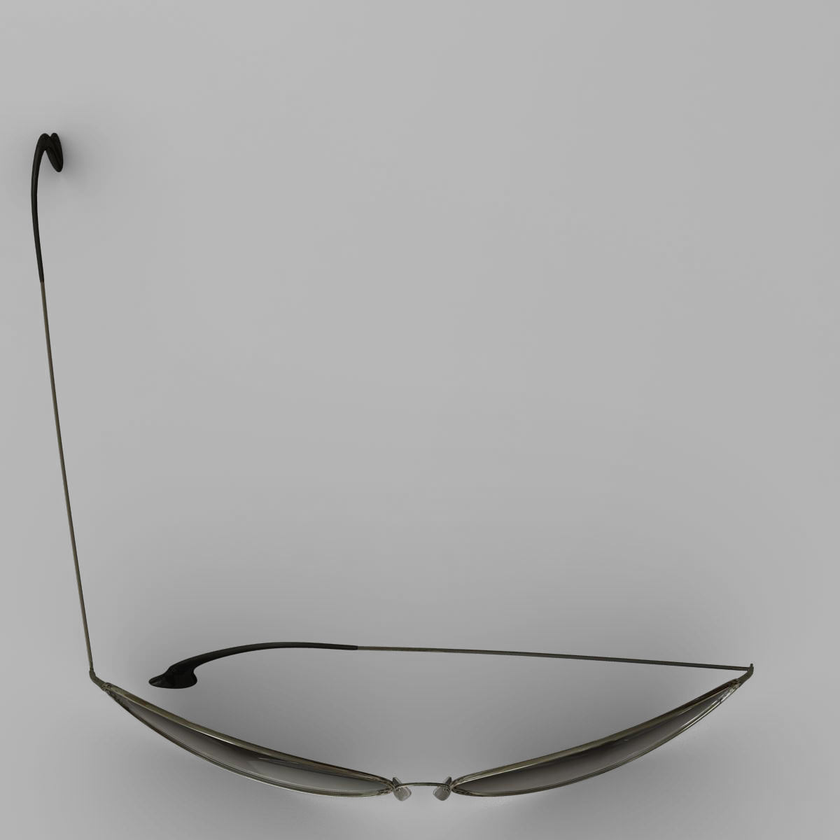 Sunglasses ray-ban aviator - ray-ban aviator 3D model_2