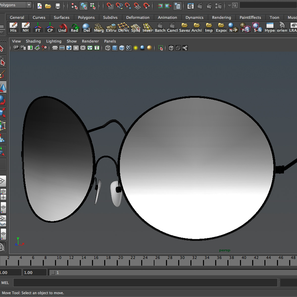 Sunglasses ray-ban aviator - ray-ban aviator 3D model_13