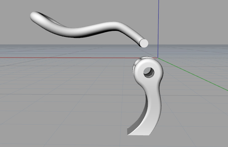 Lock for Earring N013144 3D print model_3