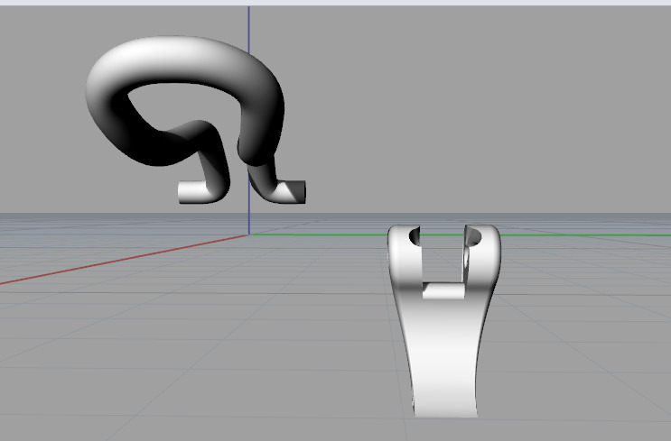 Lock for Earring N013144 3D print model_4