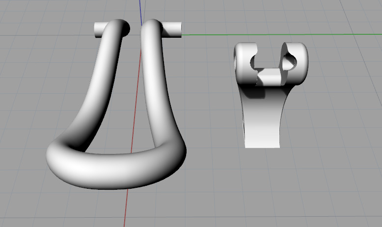 Lock for Earring N013144 3D print model_2