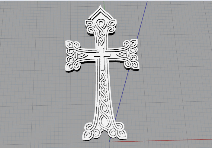 Cross N013138 3D print model_3