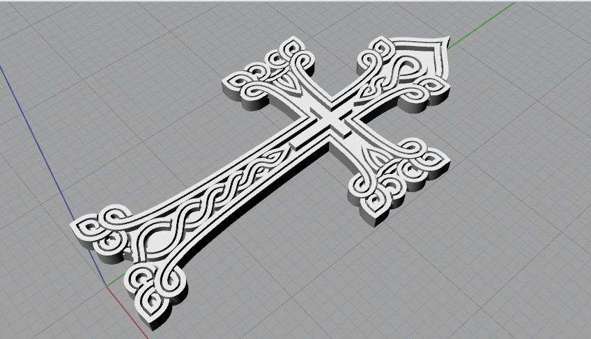Cross N013138 3D print model_2