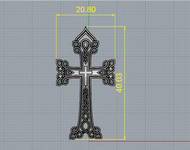 Cross N013138 3D print model_6