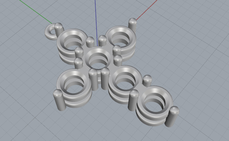 Cross Pendant N013136 3D print model_2