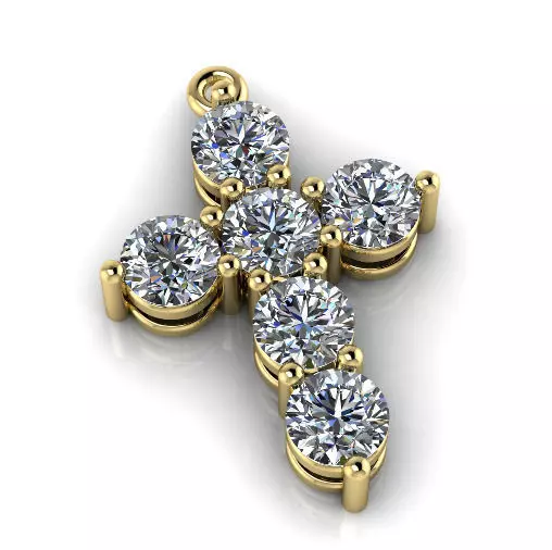 Cross Pendant N013136 3D print model_0