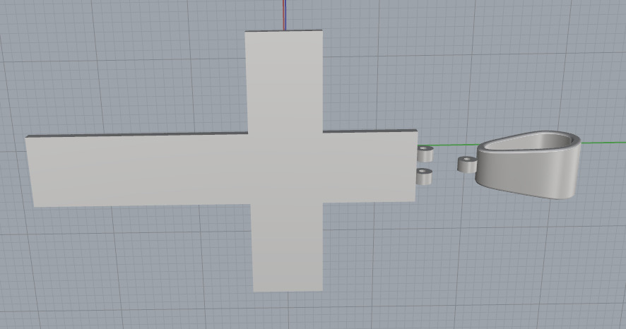 Pendant cross N013132 3D print model_4