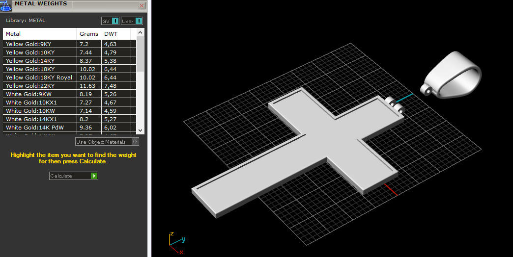 Pendant cross N013132 3D print model_8