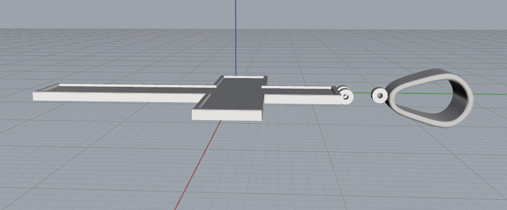 Pendant cross N013132 3D print model_3