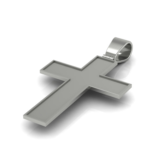Pendant cross N013132 3D print model_1